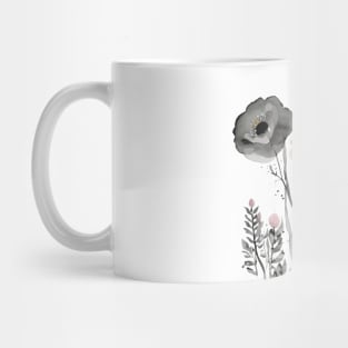 Watercolor pressed flowers Mug